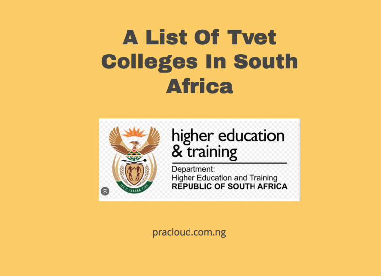 A List Of Tvet Colleges In South Africa