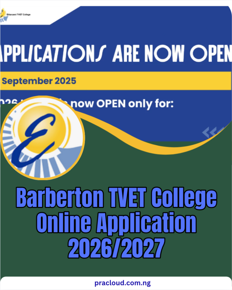 Barberton TVET College Online Application 2026:2027