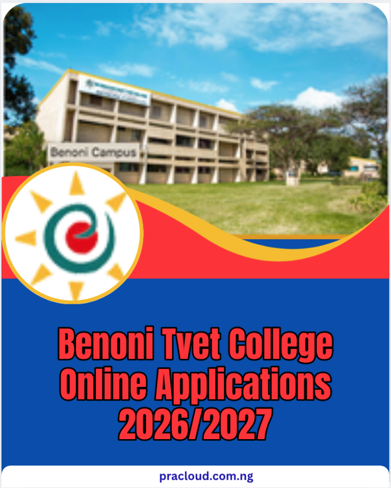 Benoni Tvet College Online Applications 2026/2027