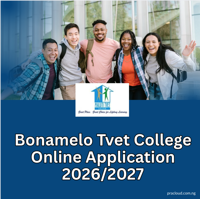 Bonamelo Tvet College Online Application 2026:2027