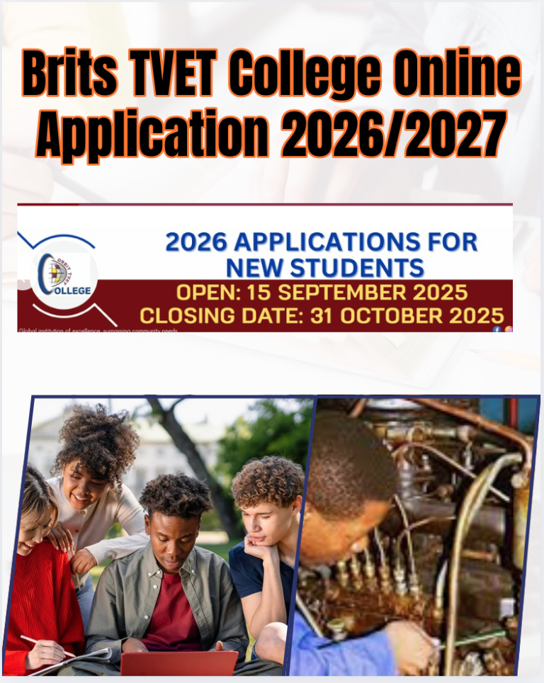 Brits TVET College Online Application 2026/2027
