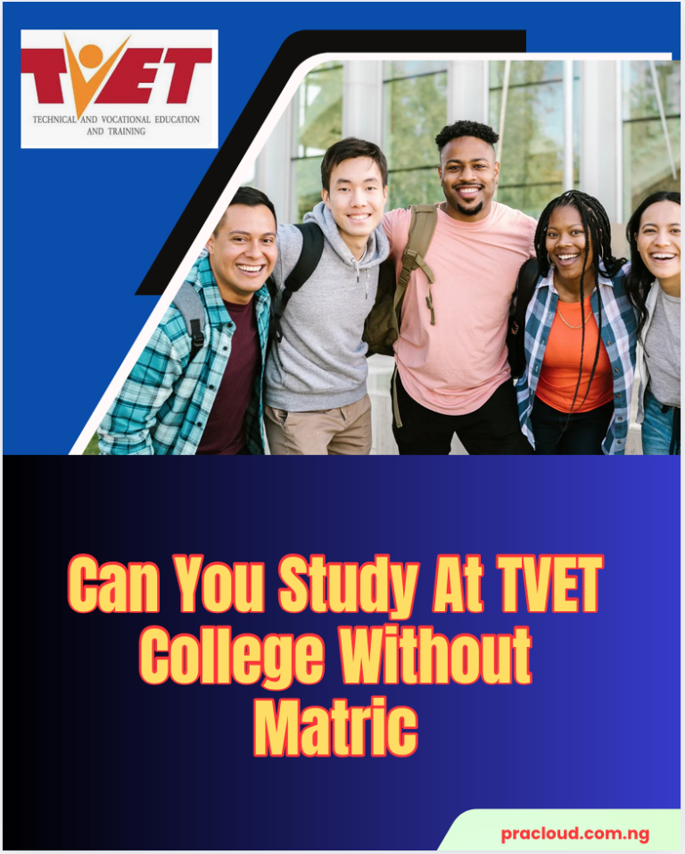 Can You Study At TVET College Without Matric