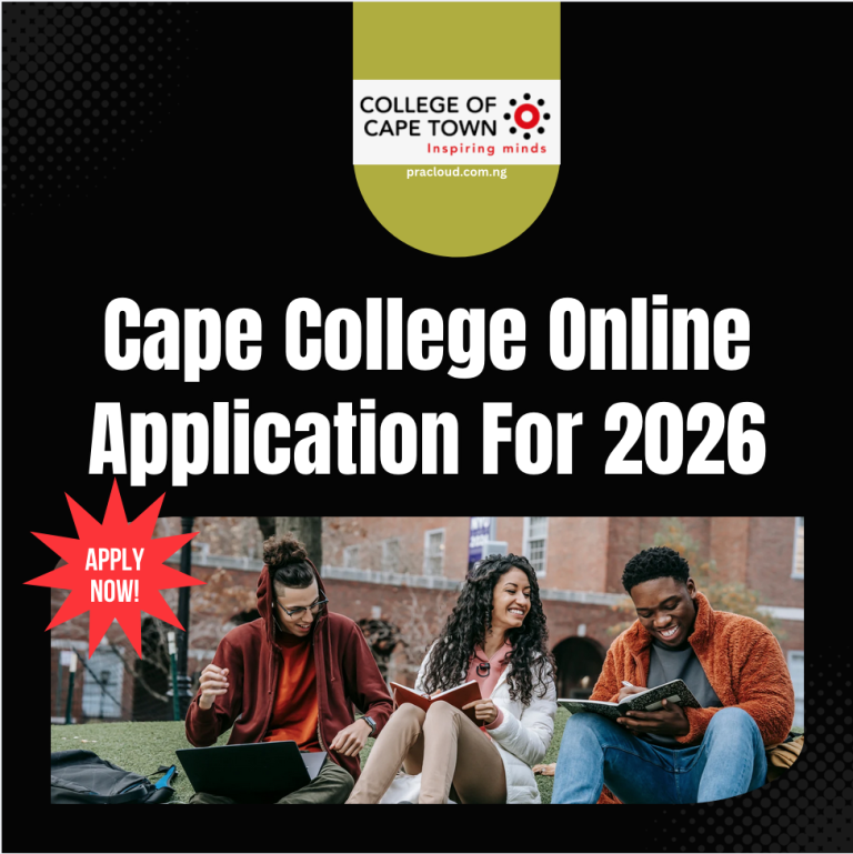 Cape College Online Application For 2026