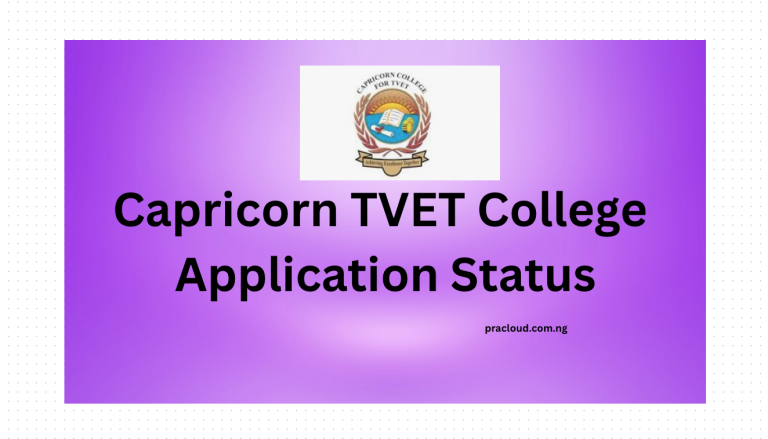 Capricorn TVET College Application Status