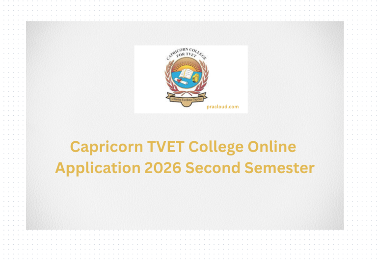 Capricorn TVET College Online Application 2026 Second Semester