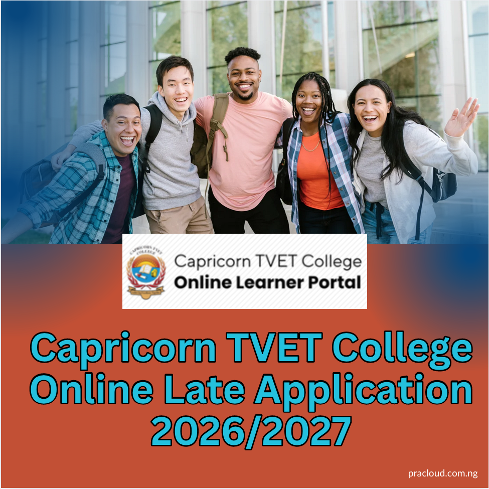 Capricorn TVET College Online Late Application 2026:2027