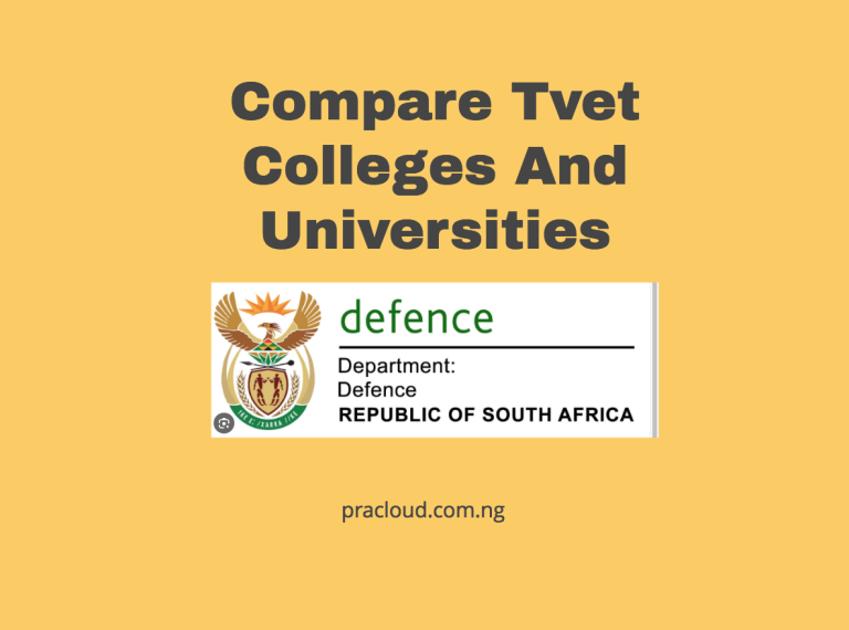 Compare Tvet Colleges And Universities