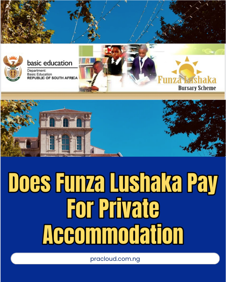 Does Funza Lushaka Pay For Private Accommodation