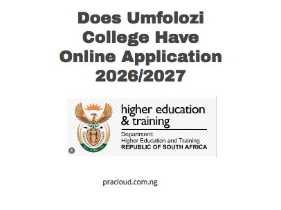 Does Umfolozi College Have Online Application 2026/2027
