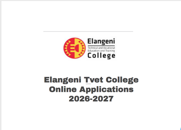 Elangeni Tvet College Online Applications 2026-2027