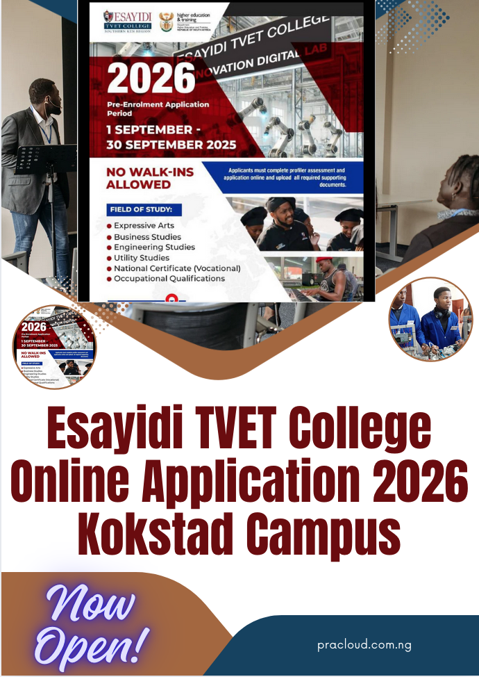 Esayidi TVET College Online Application 2026 Kokstad Campus