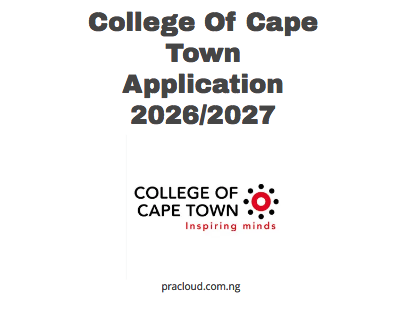College Of Cape Town Application 2026/2027