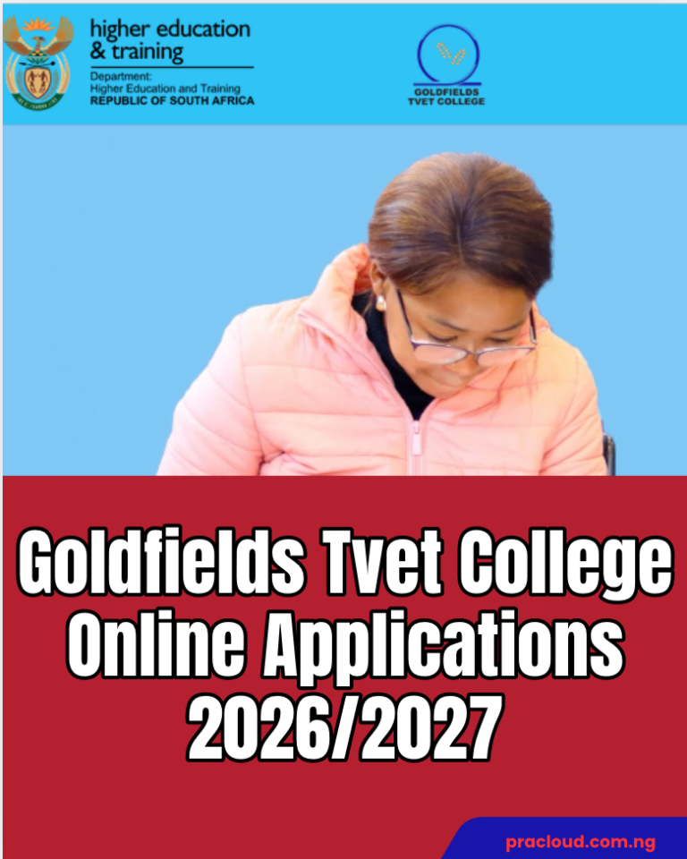 Goldfields TVET College Online Applications 2026/2027