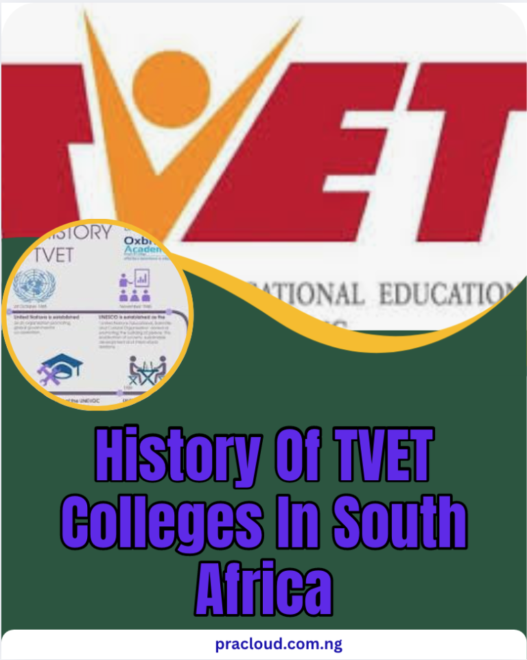 History Of TVET Colleges In South Africa