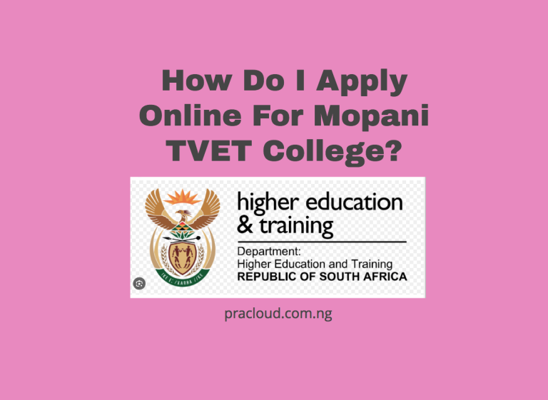 How Do I Apply Online For Mopani TVET College?