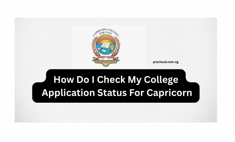 How Do I Check My College Application Status For Capricorn