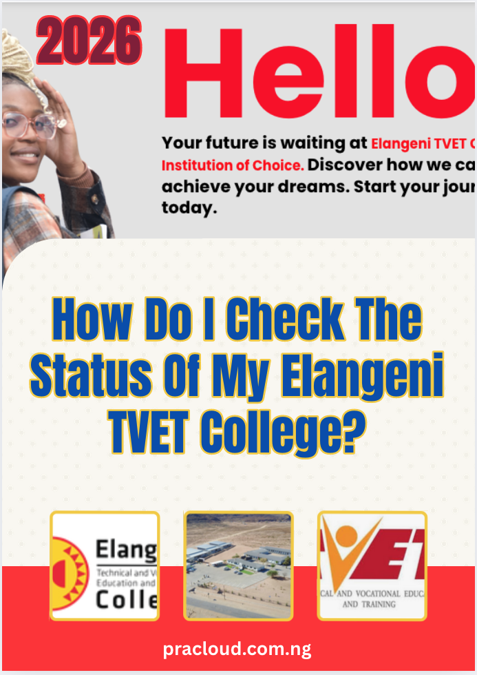 How Do I Check The Status Of My Elangeni TVET College?