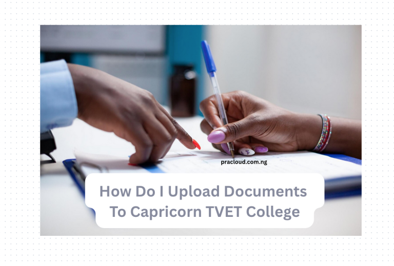How Do I Upload Documents To Capricorn TVET College