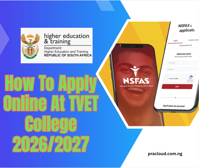 How To Apply Online At TVET College 2026/2027