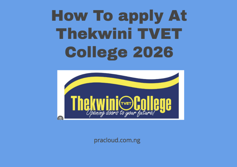 How To apply At Thekwini TVET College 2026