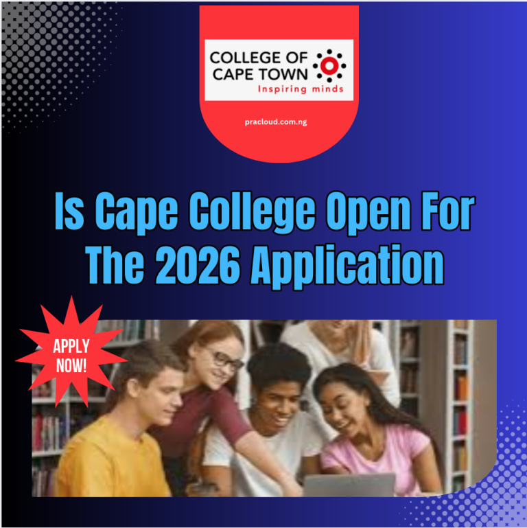 Is Cape College Open For The 2026 Application