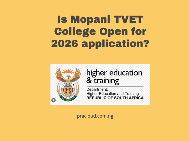Is Mopani TVET College Open for 2026 application?