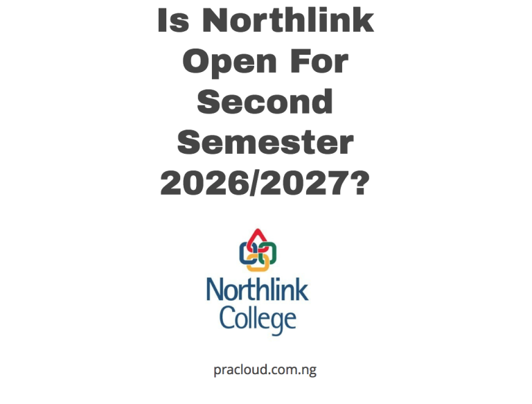 Is Northlink Open For Second Semester 2026:2027?
