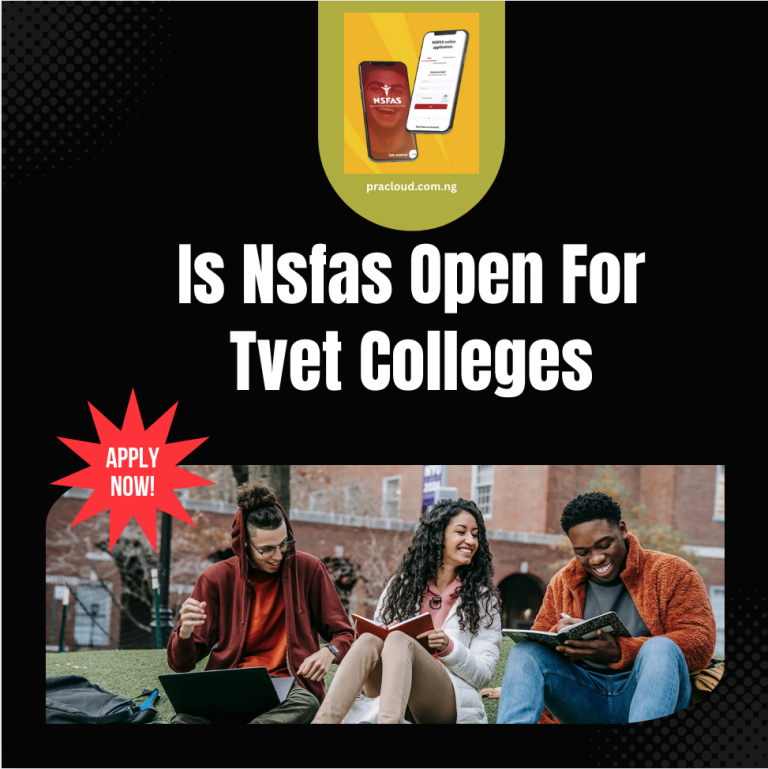 Is Nsfas Open For Tvet Colleges