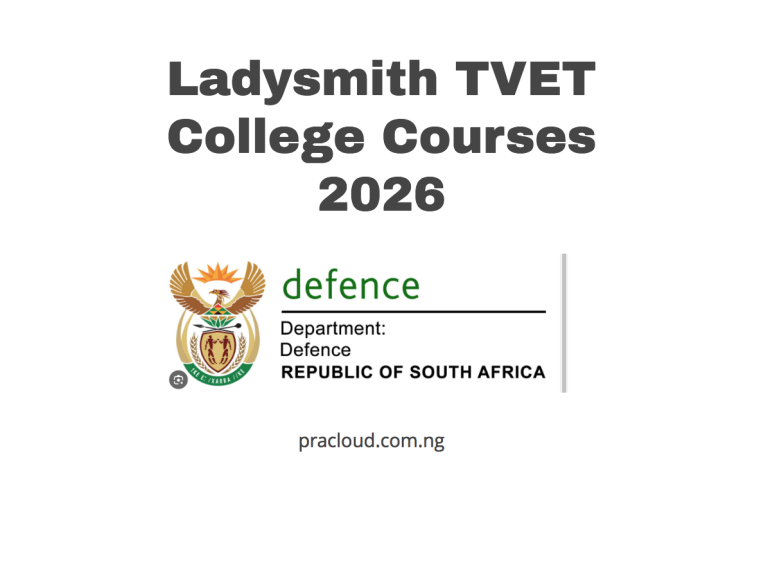 Ladysmith TVET College Courses 2026