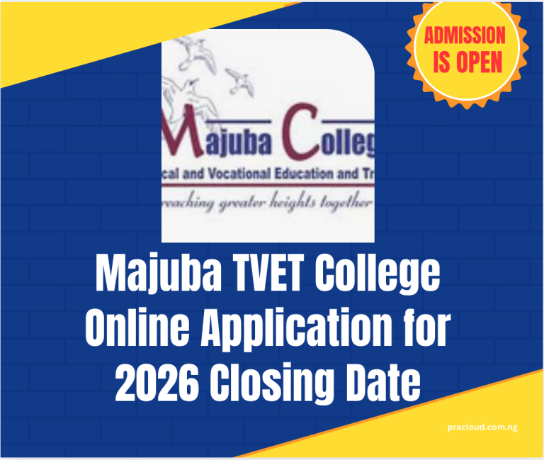 Majuba TVET College Online Application for 2026 Closing Date