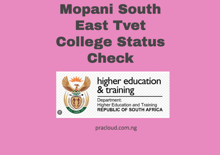 Mopani South East Tvet College Status Check
