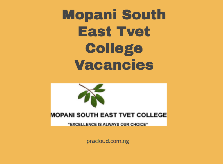 Mopani South East Tvet College Vacancies