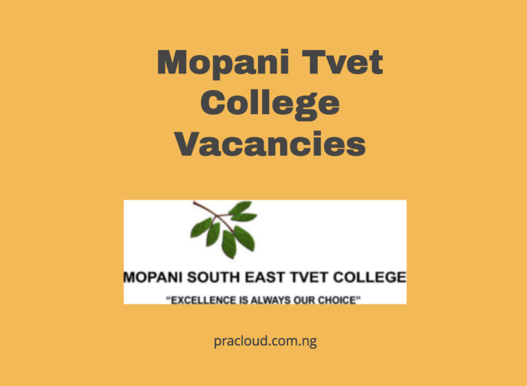 Mopani Tvet College Vacancies