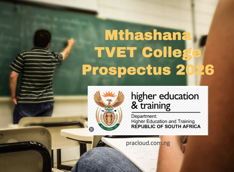 Mthashana TVET College Prospectus 2026