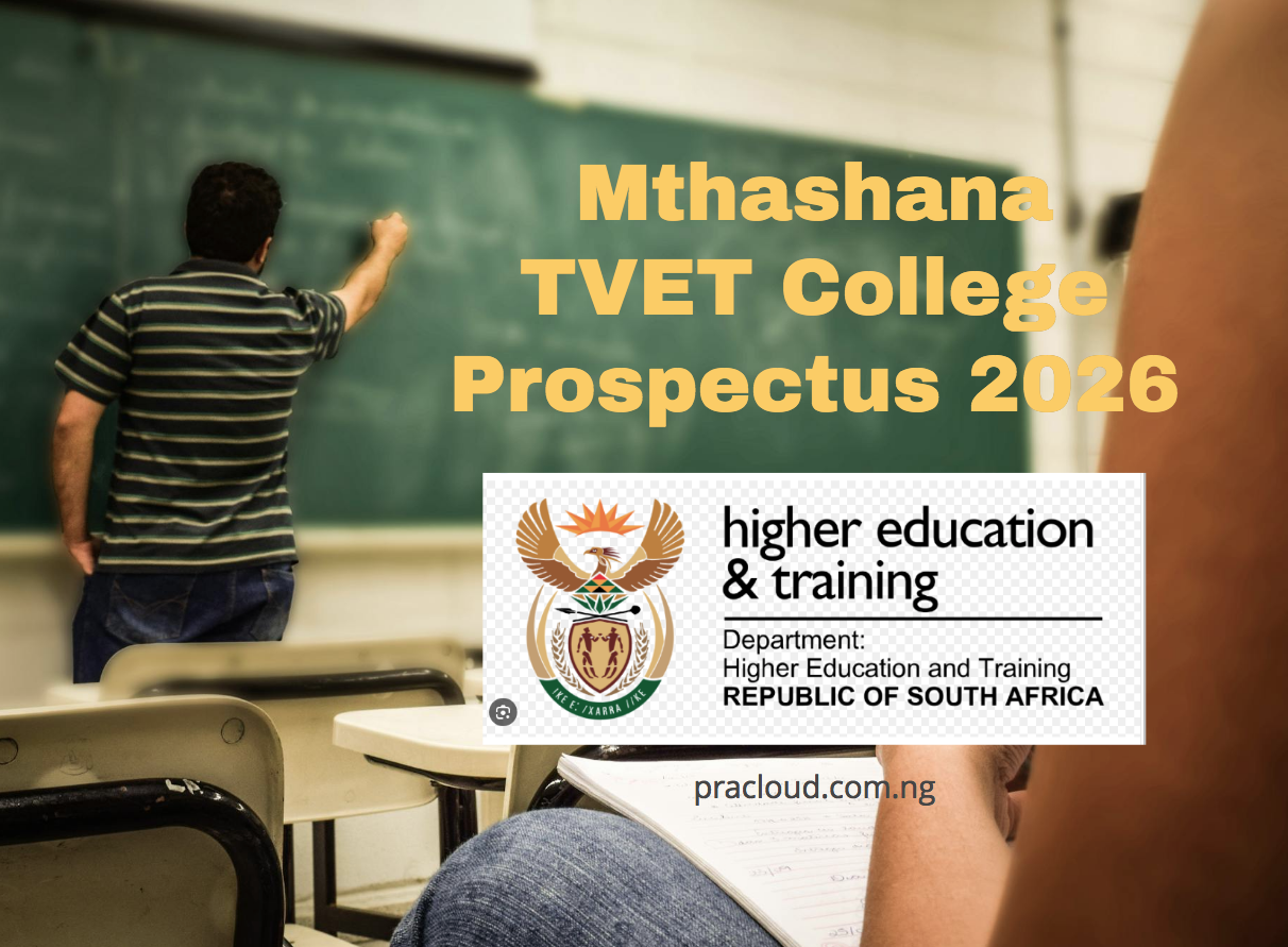 Mthashana TVET College Prospectus 2026