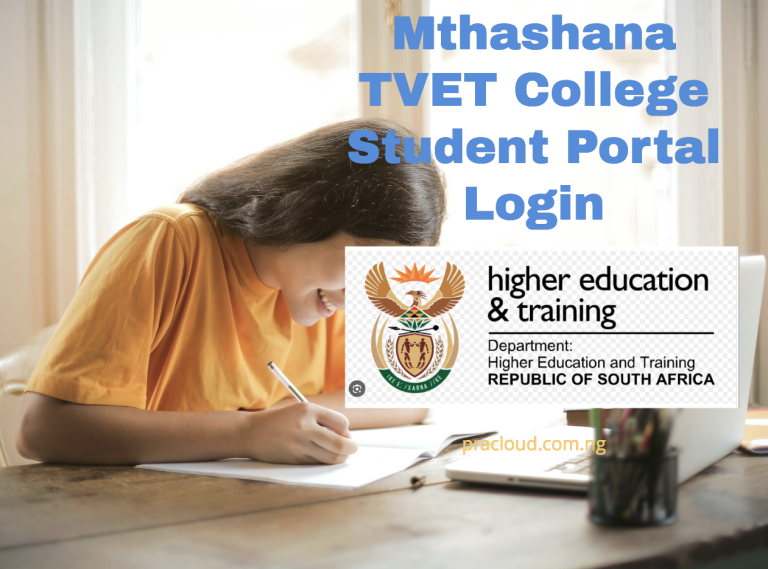 Mthashana TVET College Student Portal Login