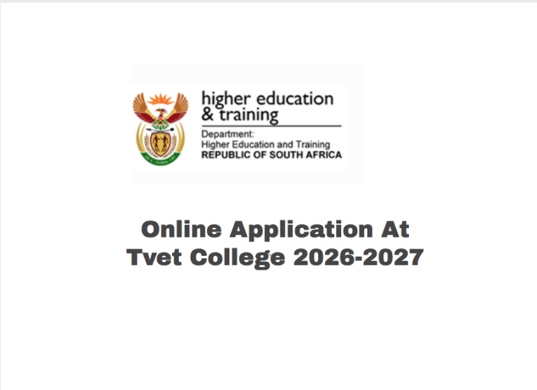 Online Application At Tvet College 2026-2027