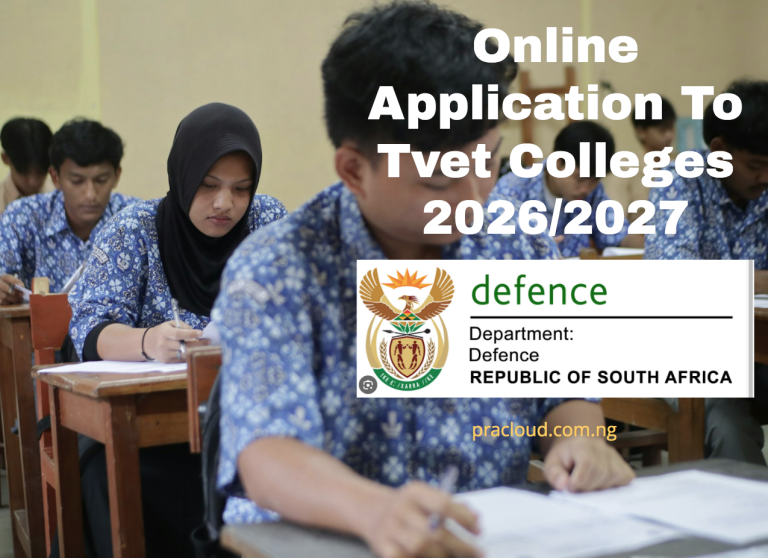 Online Application To Tvet Colleges 2026:2027