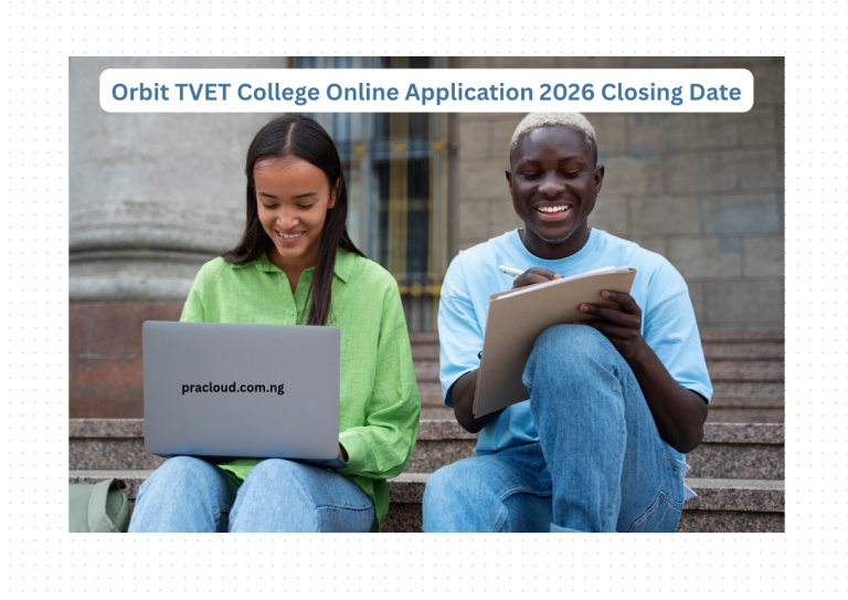 Orbit TVET College Online Application 2026 Closing Date