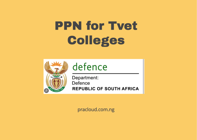 PPN for Tvet Colleges