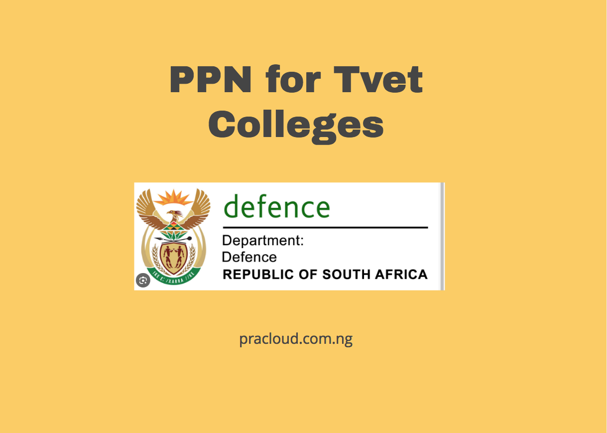 PPN for Tvet Colleges