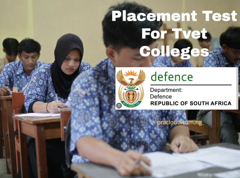 Placement Test For Tvet Colleges