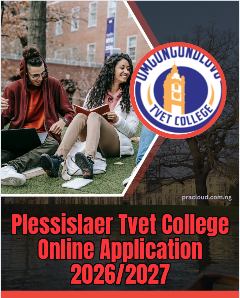Plessislaer Tvet College Online Application 2026:2027