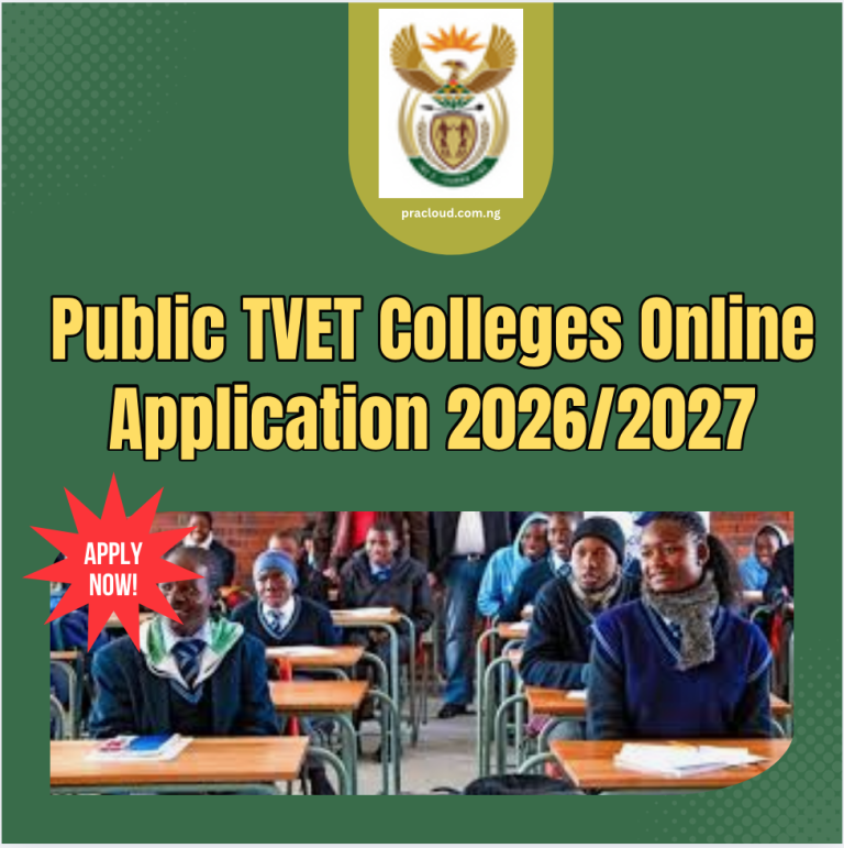 Public TVET Colleges Online Application 2026:2027