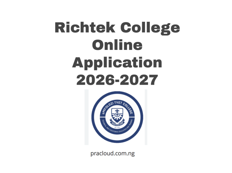 Richtek College Online Application 2026-2027