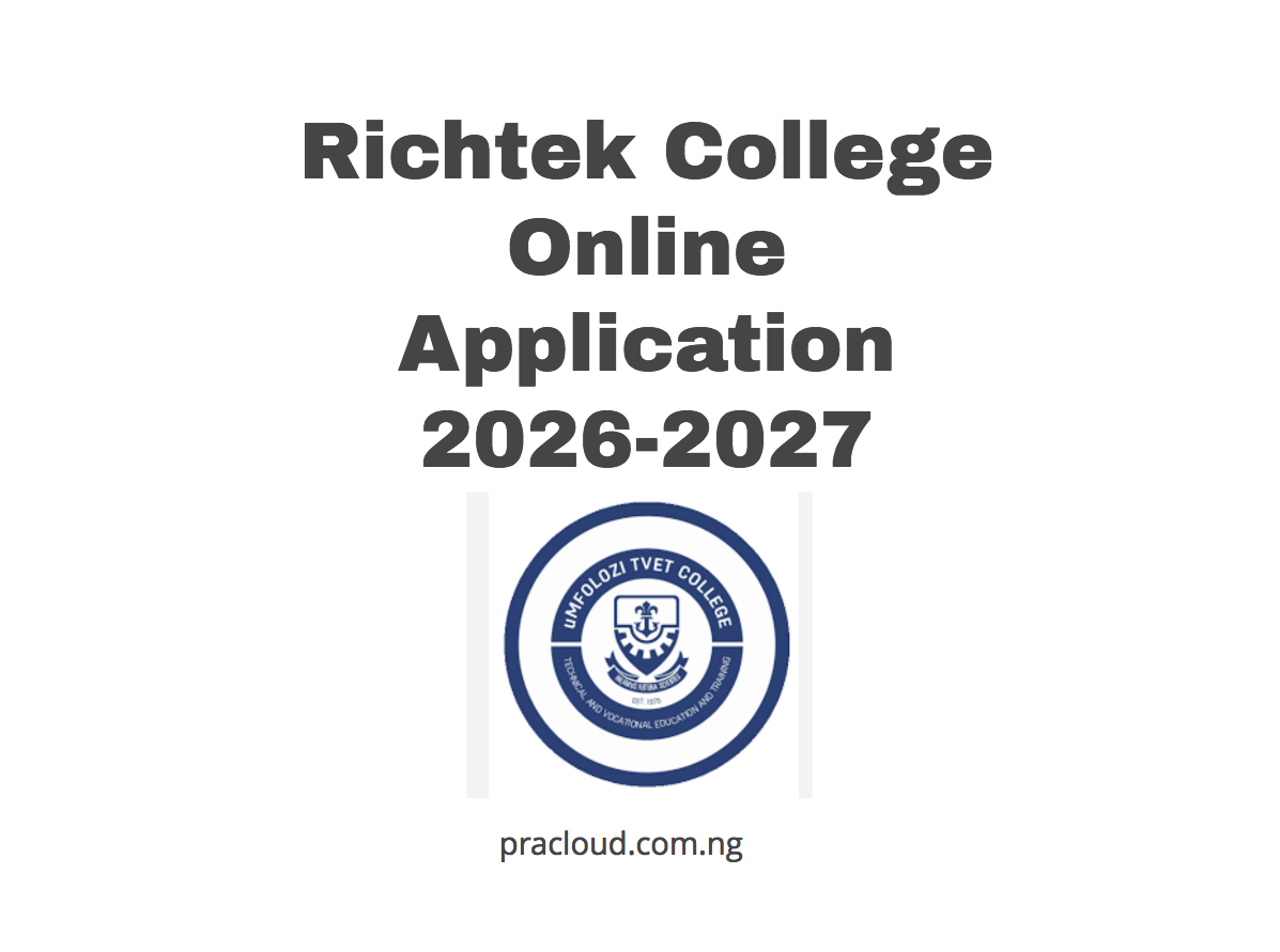 Richtek College Online Application 2026-2027
