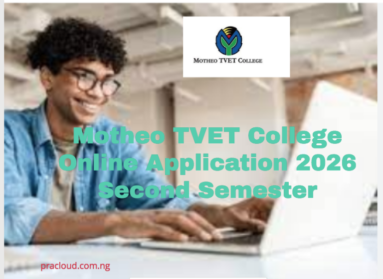 Motheo TVET College Online Application 2026 Second Semester