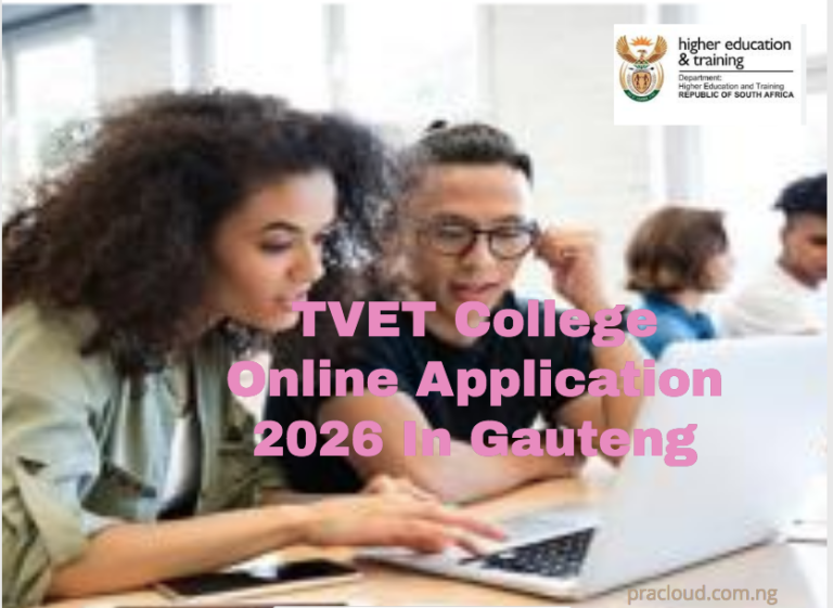 TVET College Online Application 2026 In Gauteng