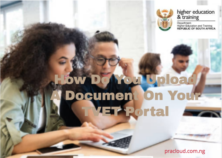 How Do You Upload A Document On Your TVET Portal