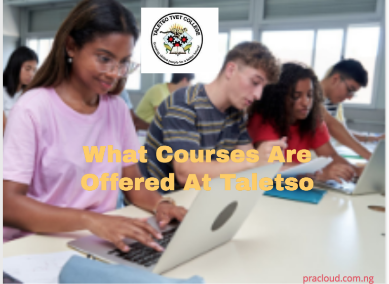 What Courses Are Offered At Taletso